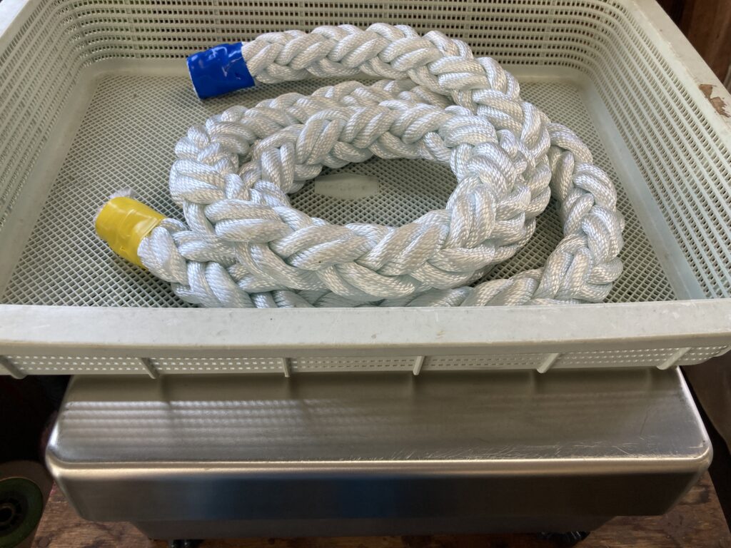 ロープの重量測定